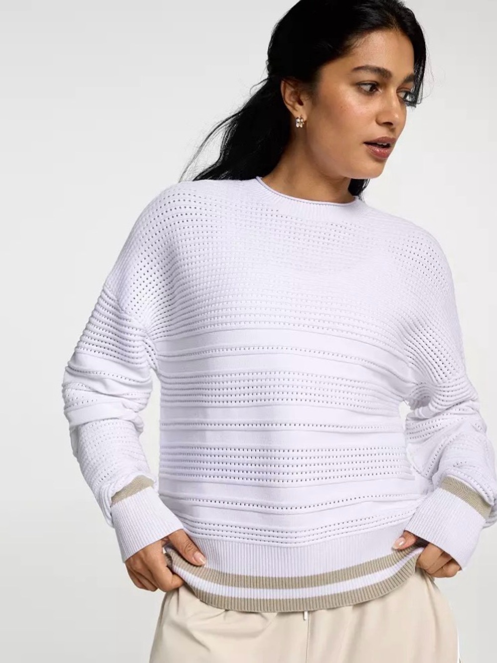 CALIA Women's Crew Sweater Open Air Sz xl